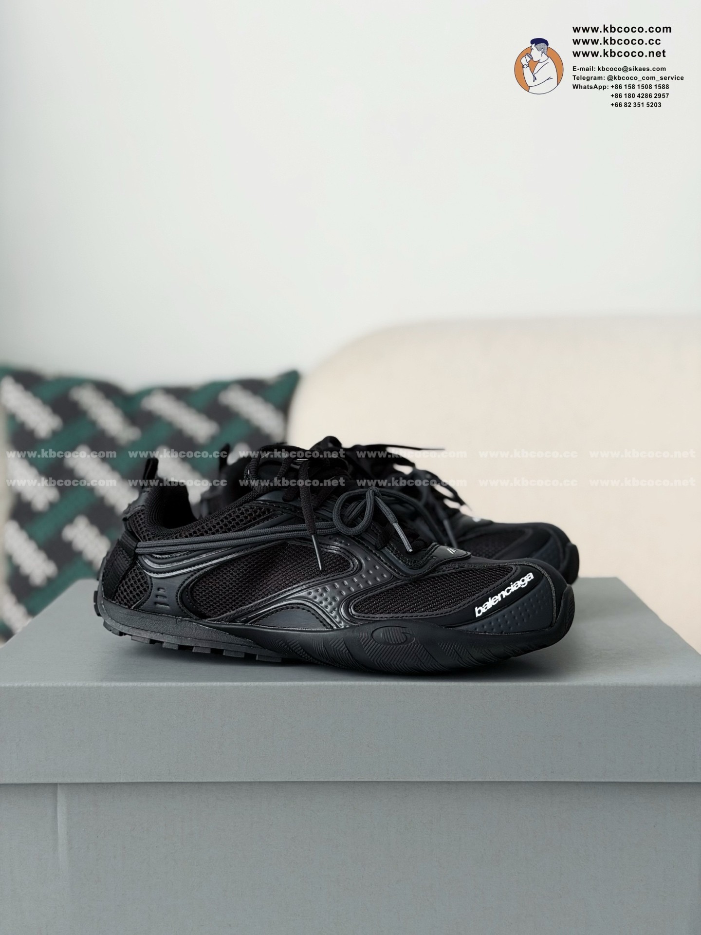 「#7627」Balenciaga Radar Gradient Lines Sneaker