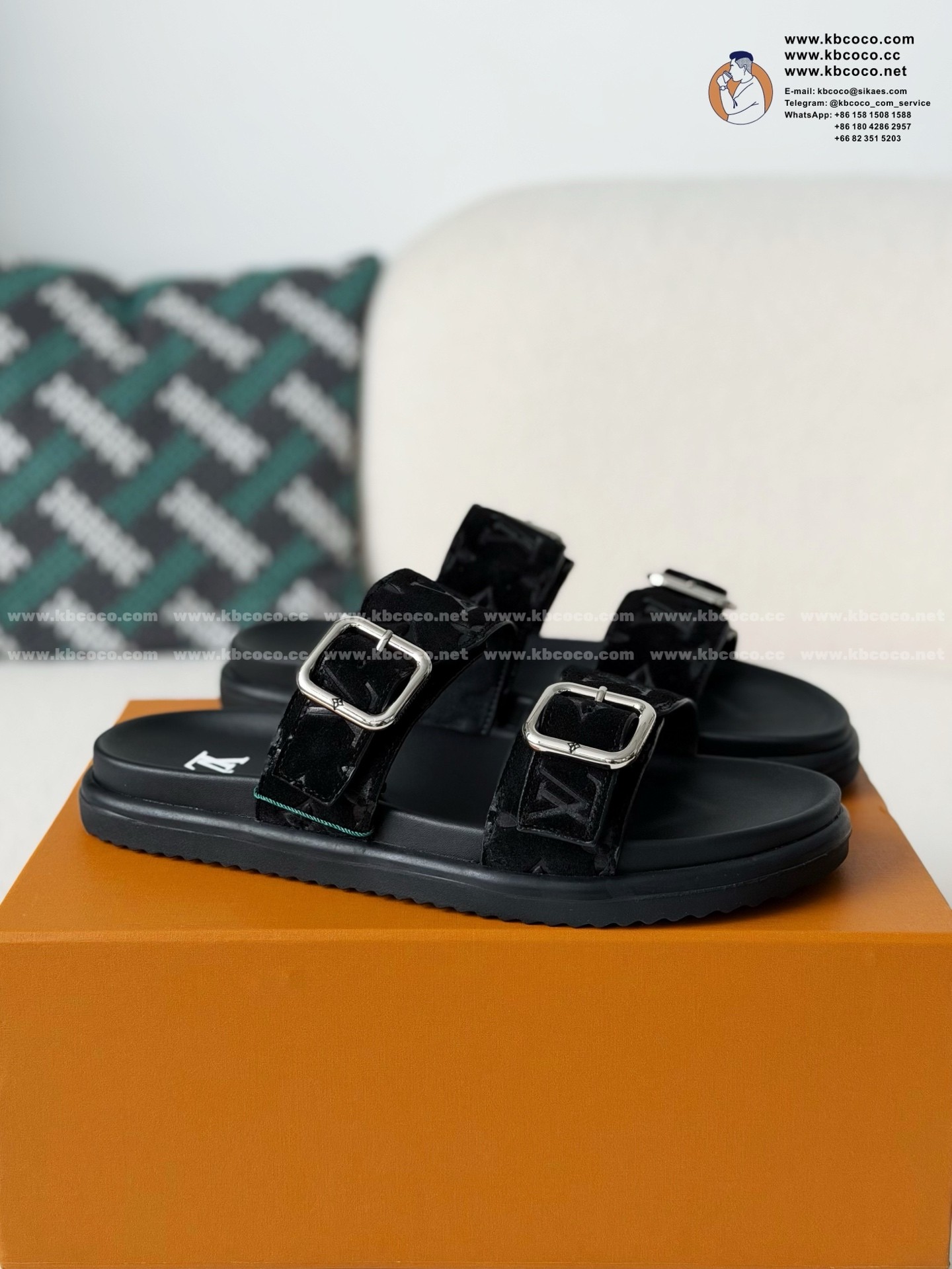 「#7637」LOUIS VUITTON VENICE SLIPPER