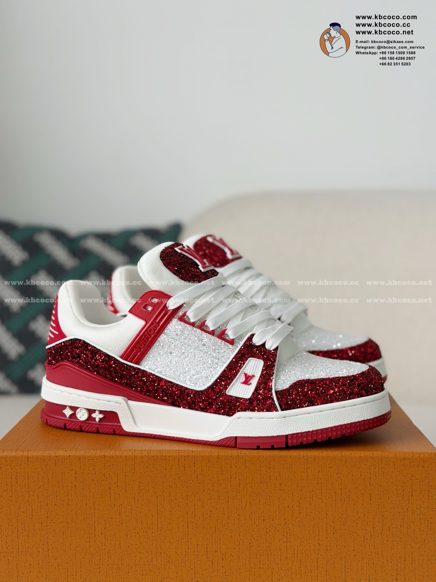 「#7641」LOUIS VUITTON TRAINER SNEAKERS