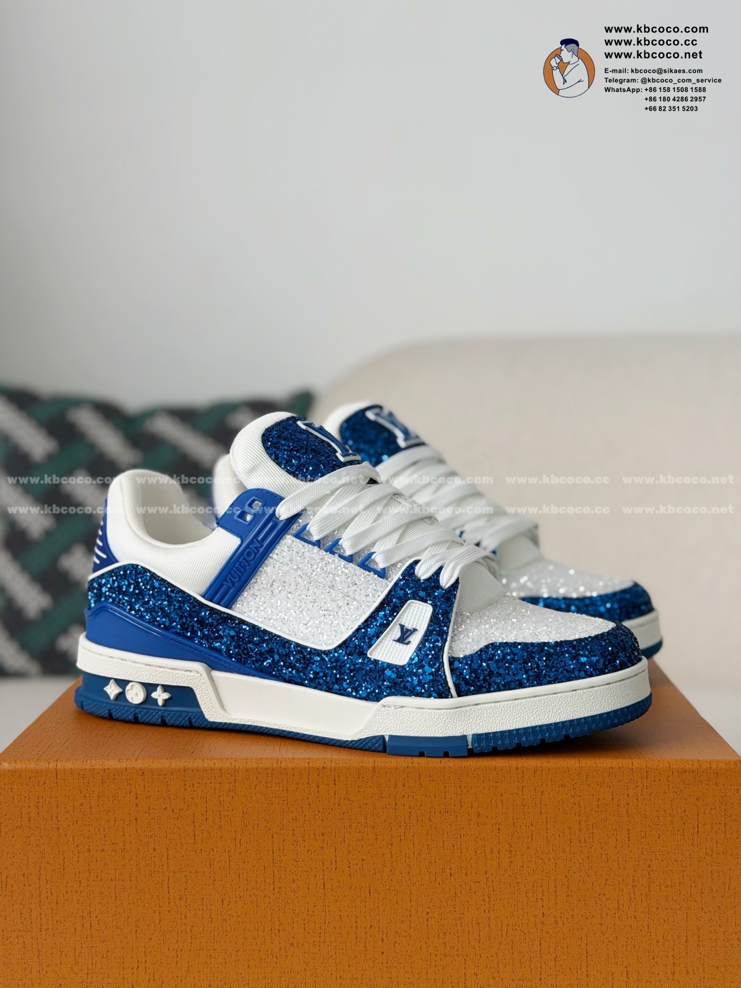 「#7643」LOUIS VUITTON TRAINER SNEAKERS