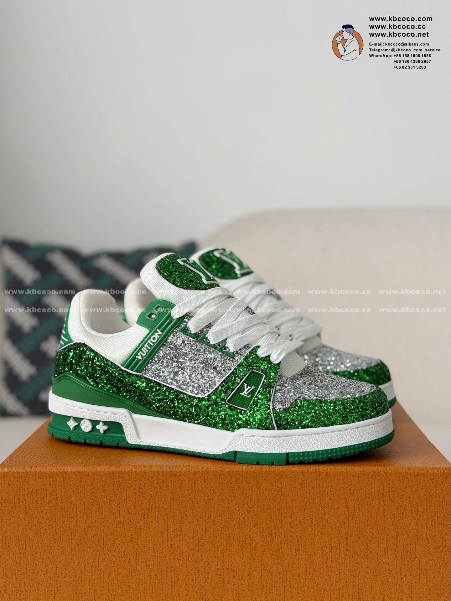 「#7644」LOUIS VUITTON TRAINER SNEAKERS