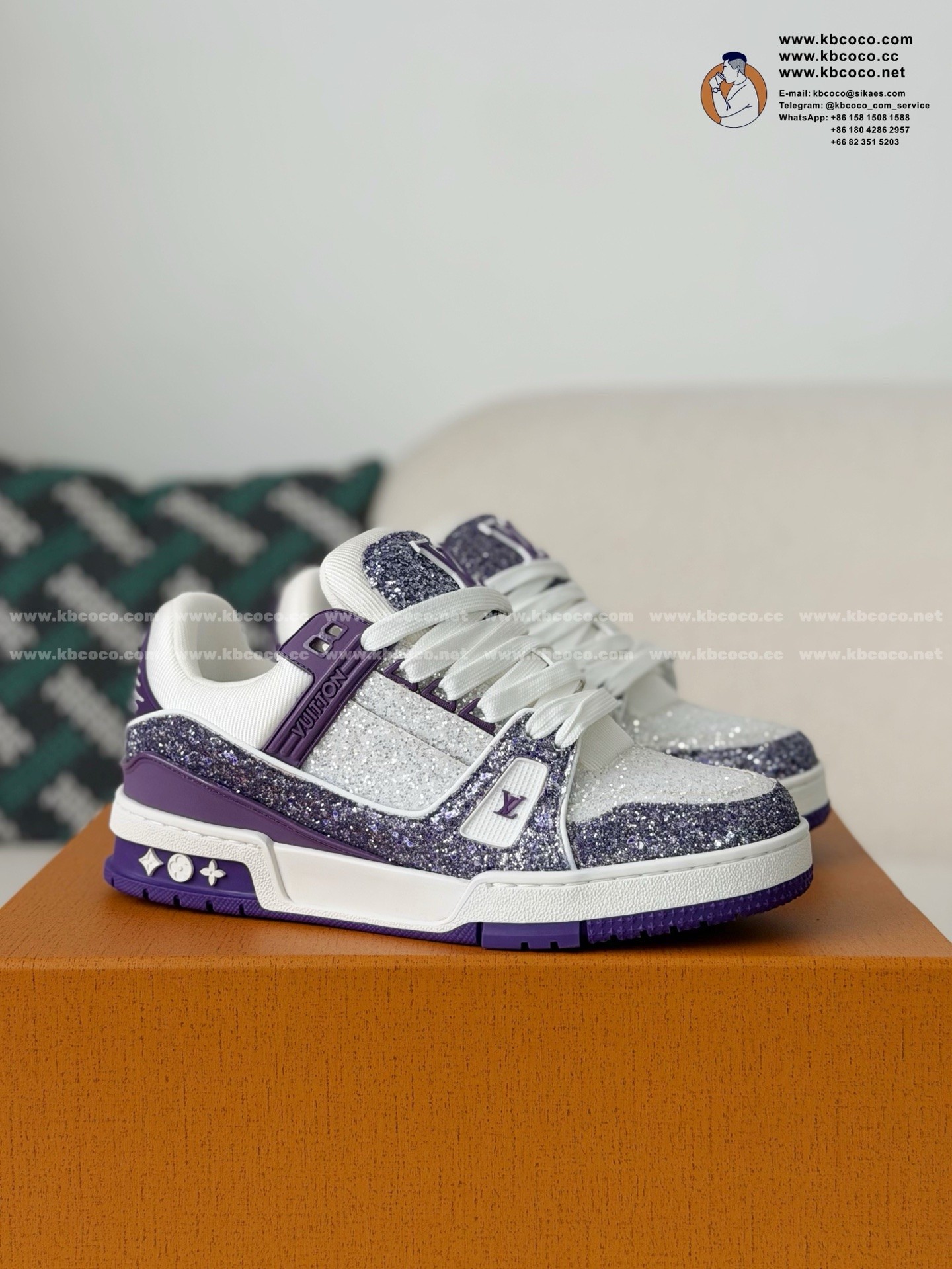 「#7645」LOUIS VUITTON TRAINER SNEAKERS