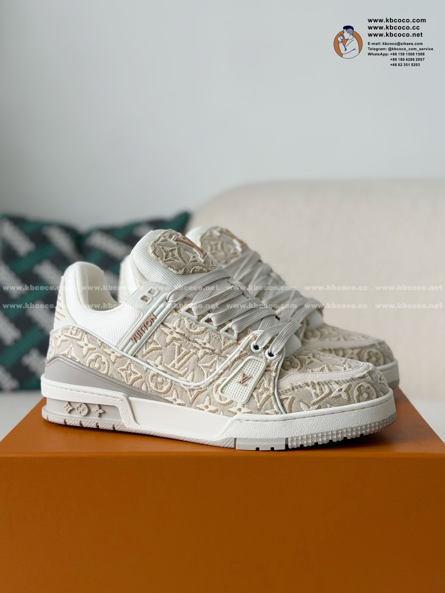 「#7661」LOUIS VUITTON TRAINER SNEAKERS