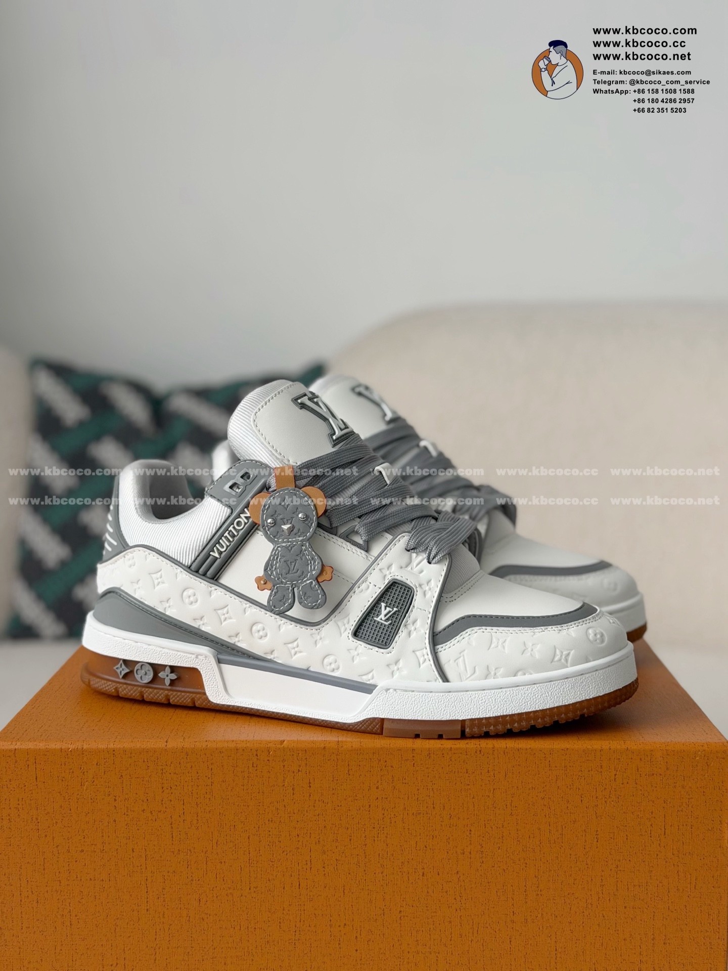 「#7680」LOUIS VUITTON TRAINER SNEAKERS