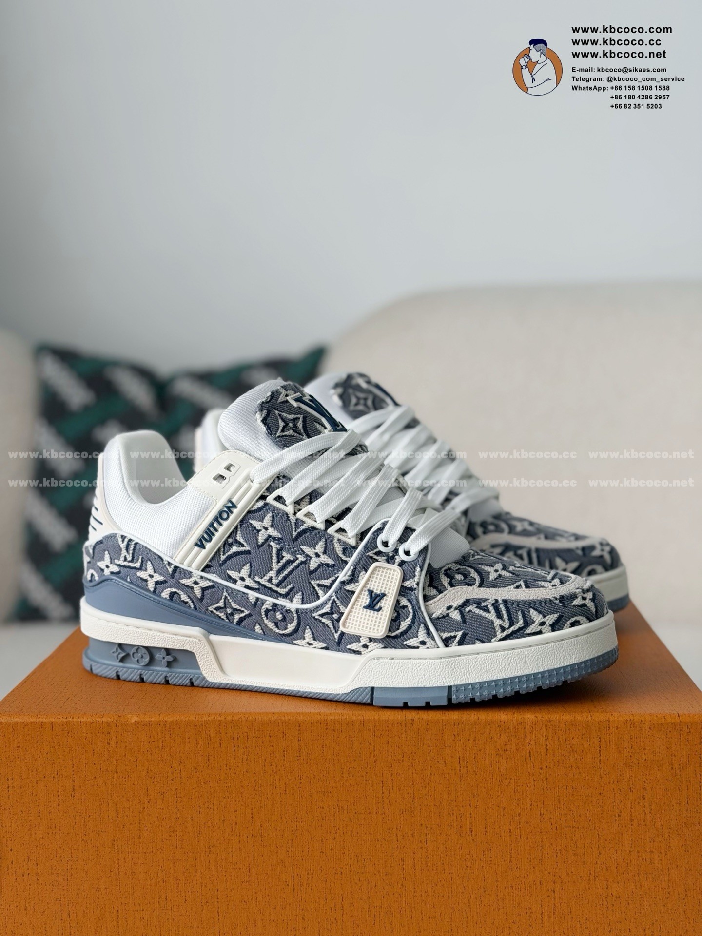 「#7681」LOUIS VUITTON TRAINER SNEAKERS