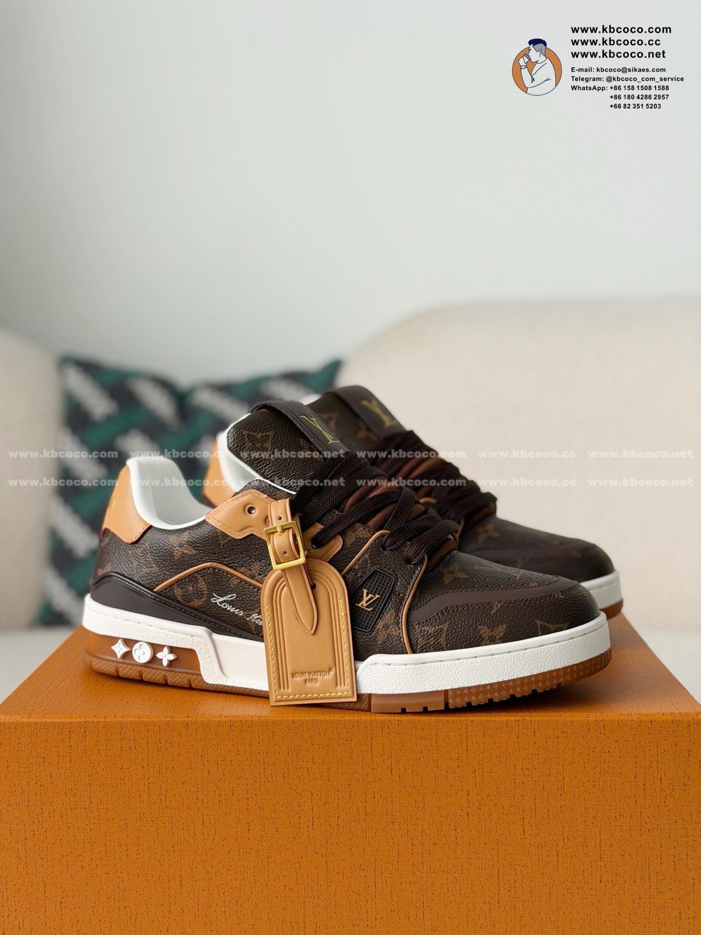 「#7682」LOUIS VUITTON TRAINER SNEAKERS