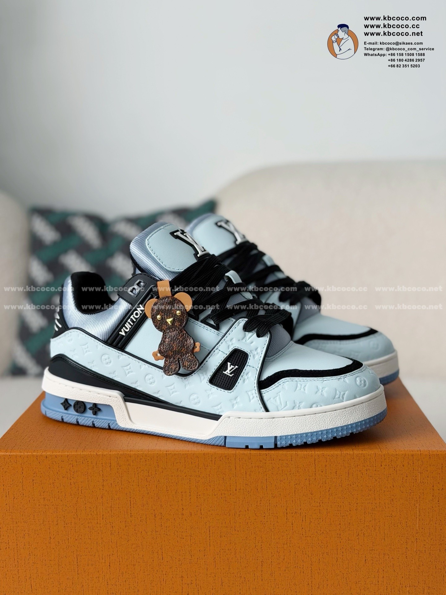 「#7704」LOUIS VUITTON TRAINER SNEAKERS