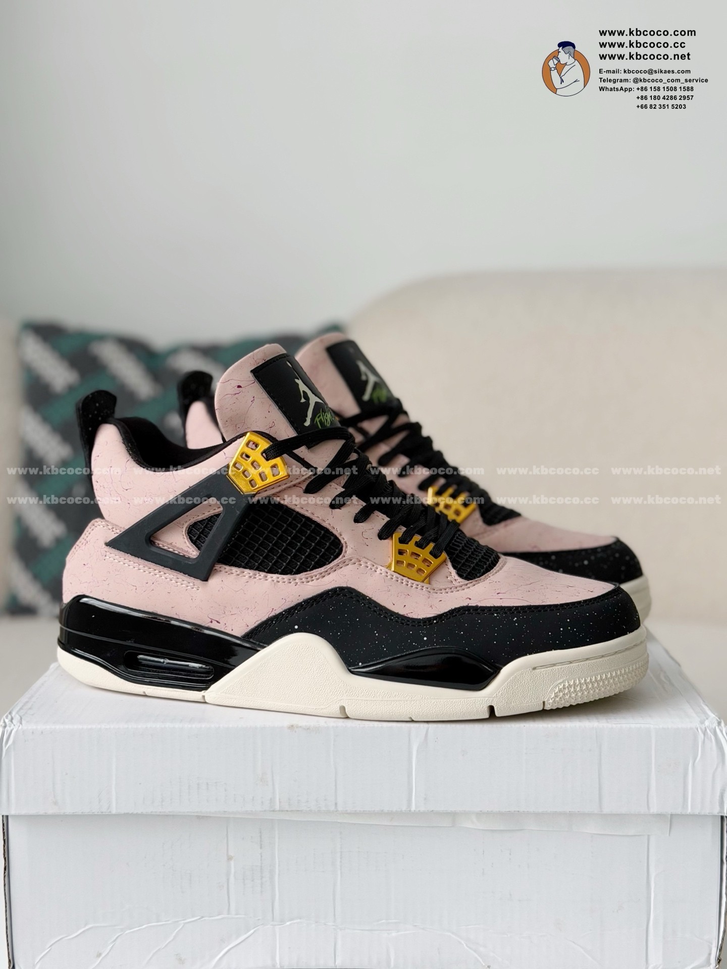「#7713」Jordan Air Jordan 4 Retro Basketball Shoes