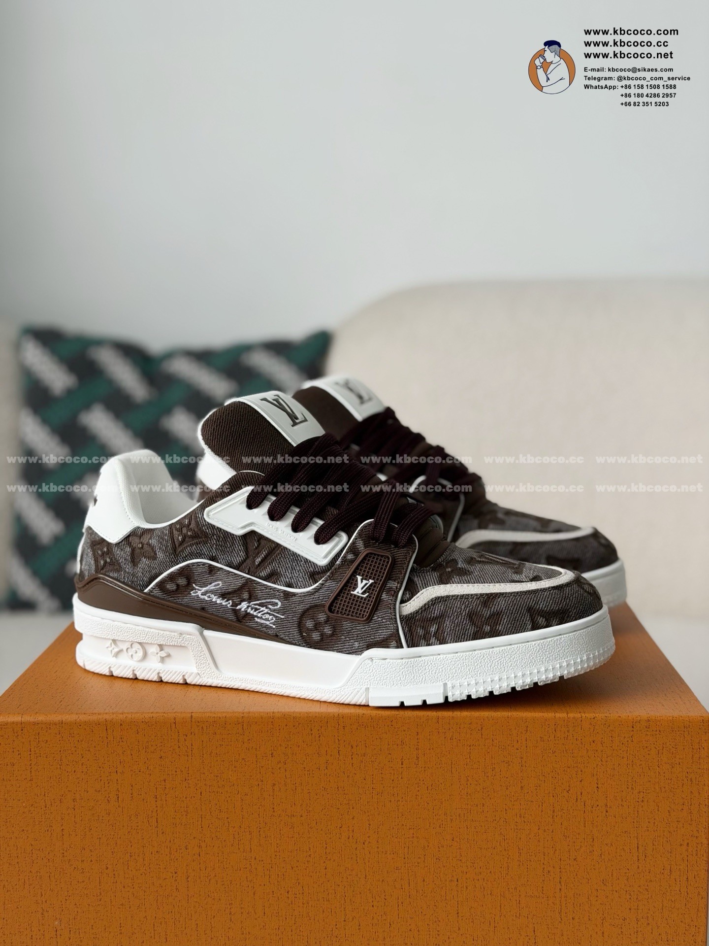 「#7714」LOUIS VUITTON TRAINER SNEAKERS