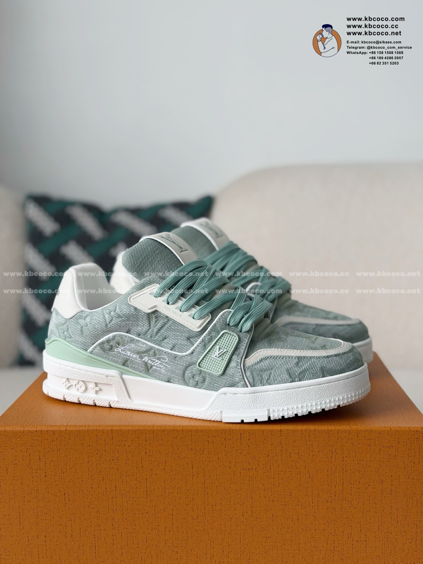 「#7715」LOUIS VUITTON TRAINER SNEAKERS