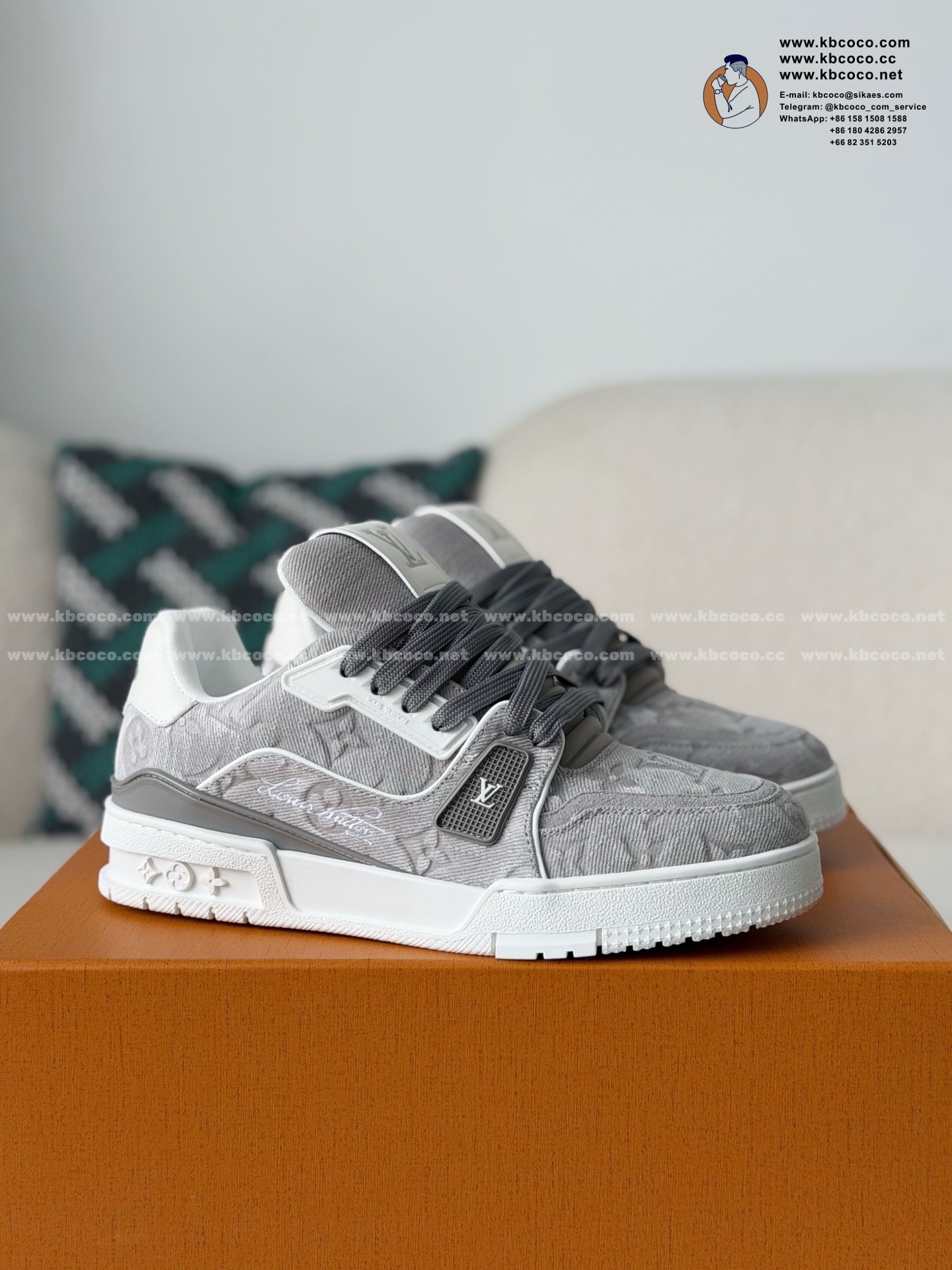 「#7716」LOUIS VUITTON TRAINER SNEAKERS