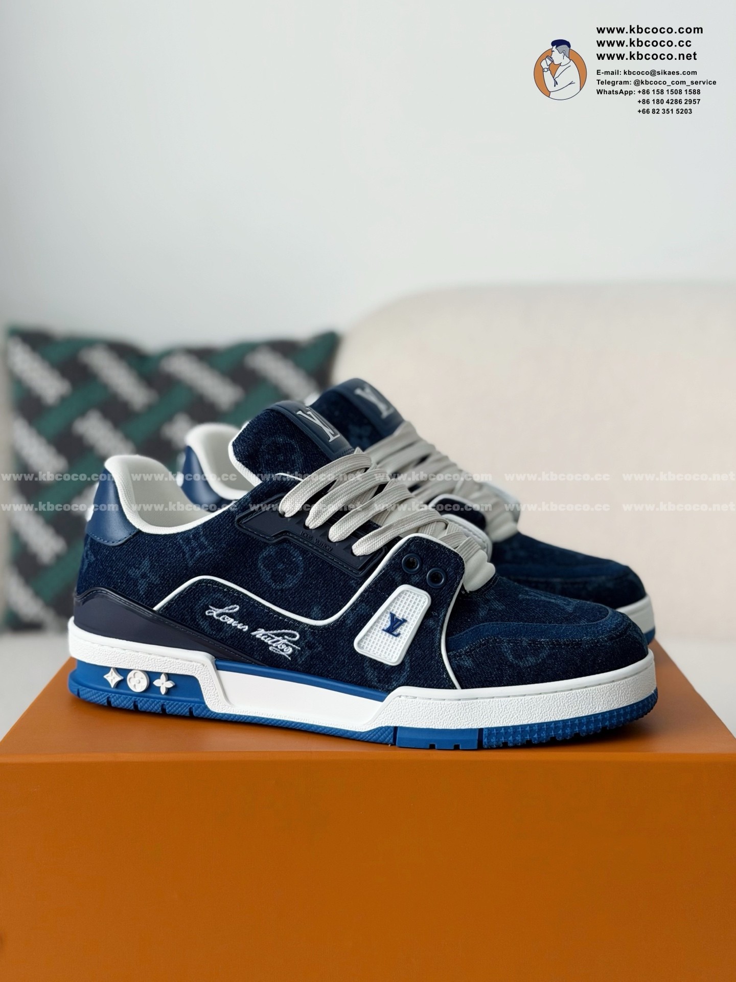 「#7812」LOUIS VUITTON TRAINER SNEAKERS
