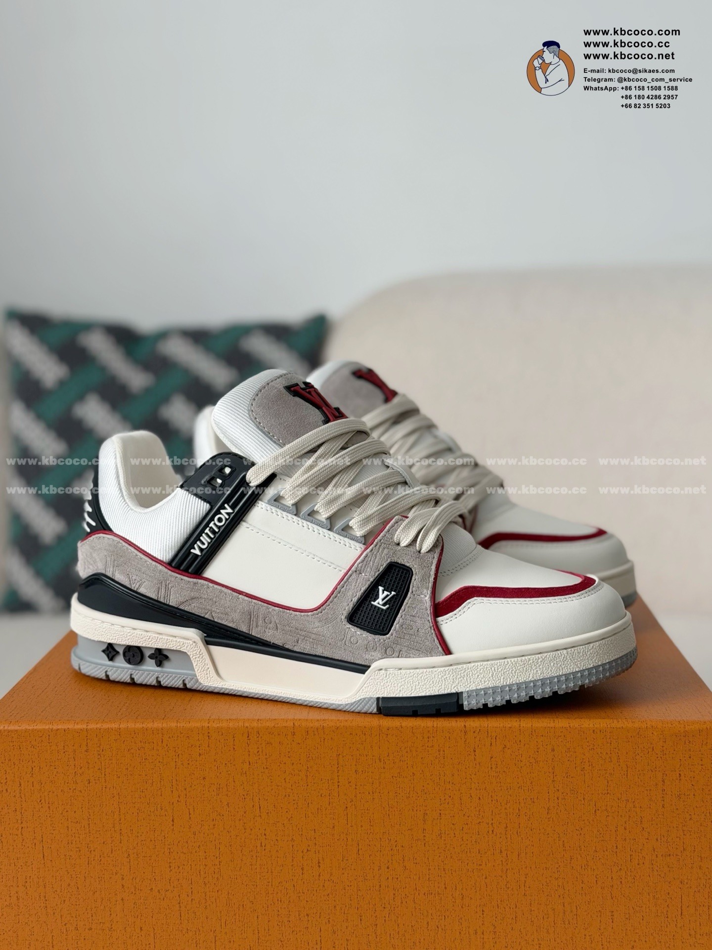「#7838」LOUIS VUITTON TRAINER SNEAKERS