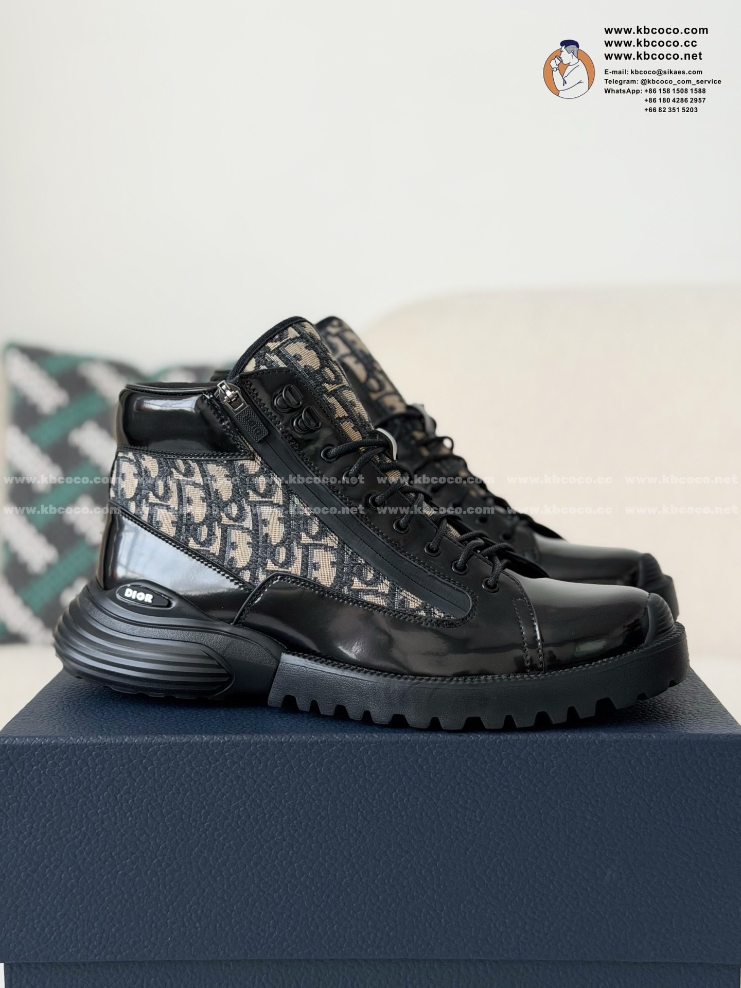 「#7873」Dior Combat Ankle Boots 