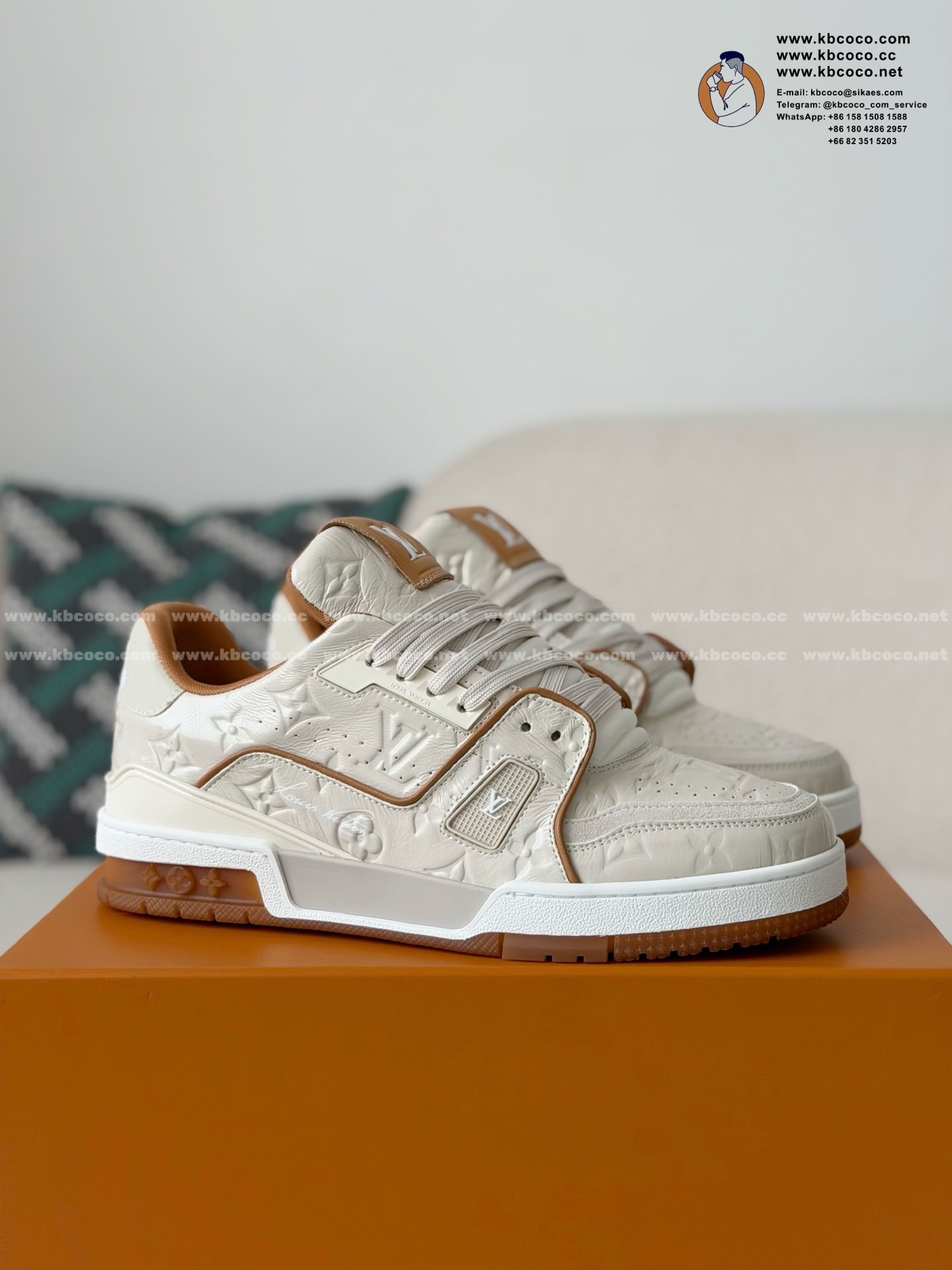 「#7875」LOUIS VUITTON TRAINER SNEAKERS