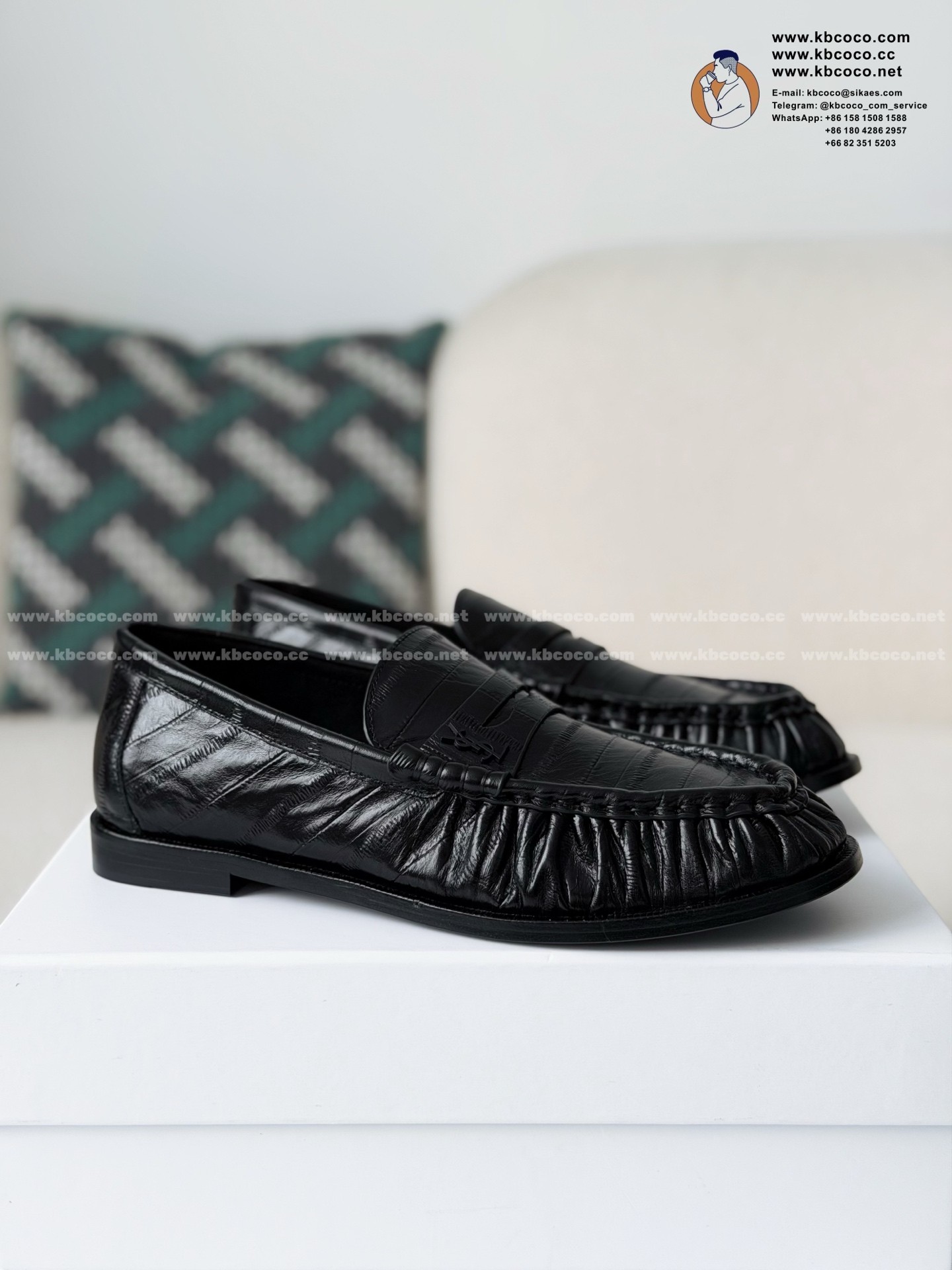 「#7947」YSL Leather Shoes